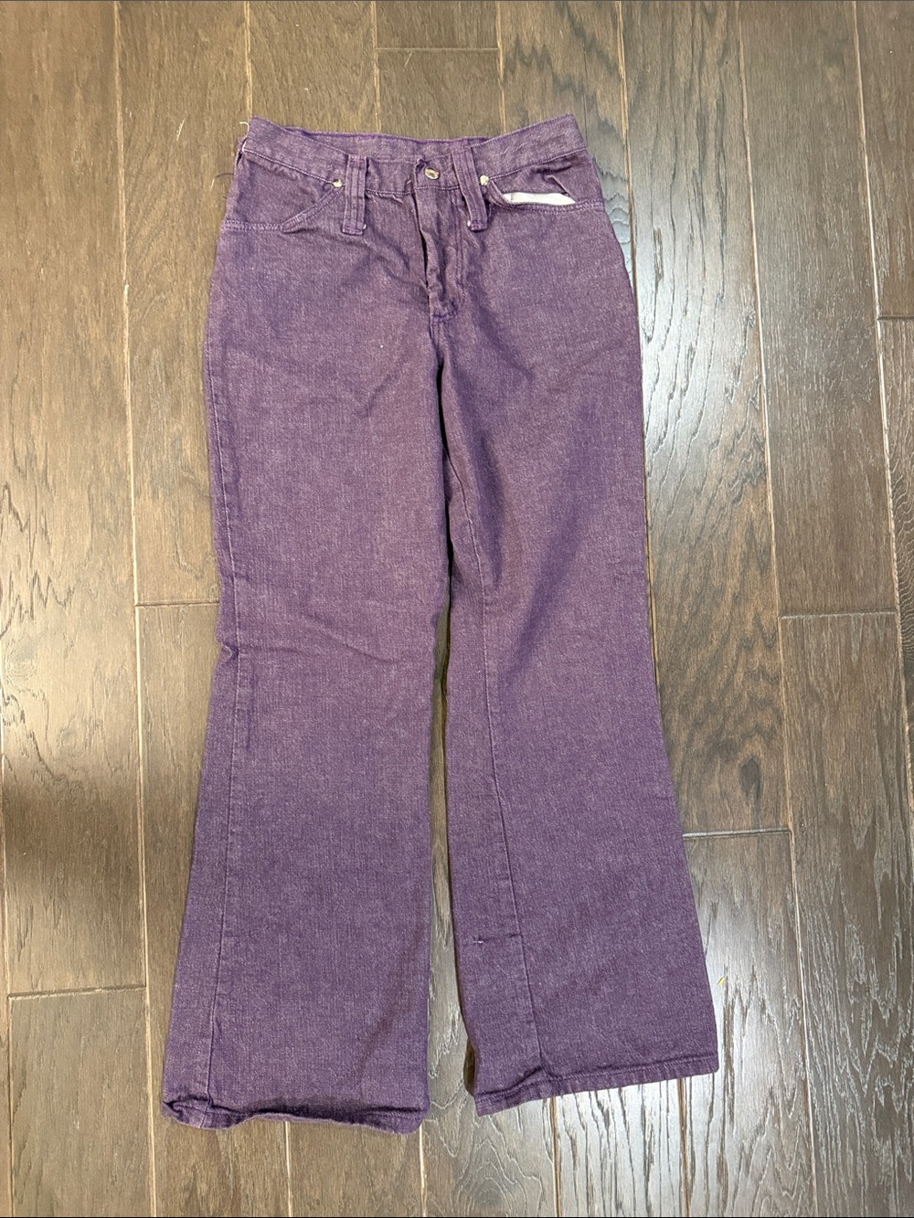 Maverick Vintage Purple Wide-Leg Flare Jeans